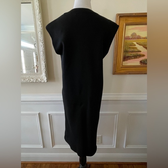 New Anthropologie Maeve Muscle Column Midi Dress Size Small Black - Picture 8 of 8